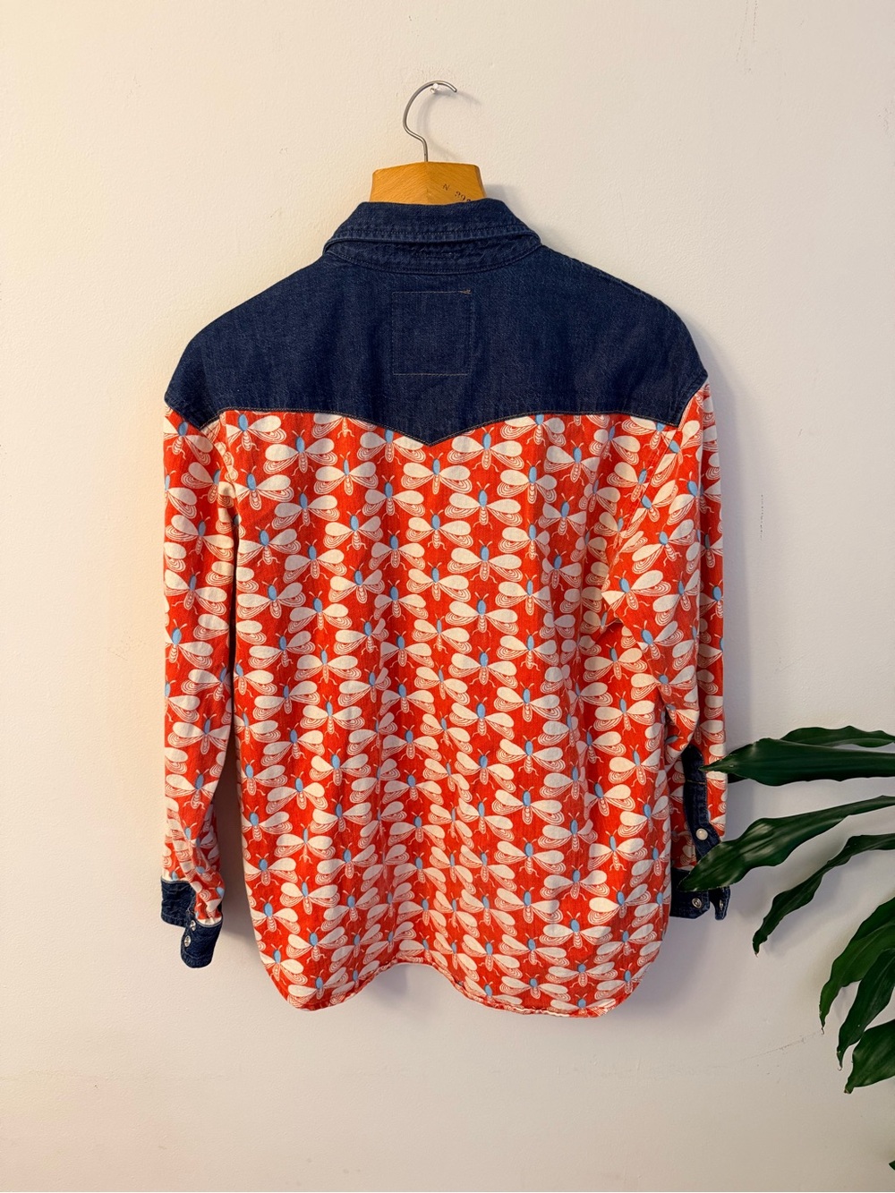 LA DoubleJ Red and Blue Button-Down Shirt - Picture 4 of 5